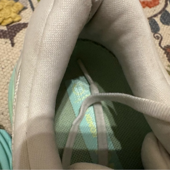 Hoka Women's White and Mint Athletic Shoes - Picture 10 of 11